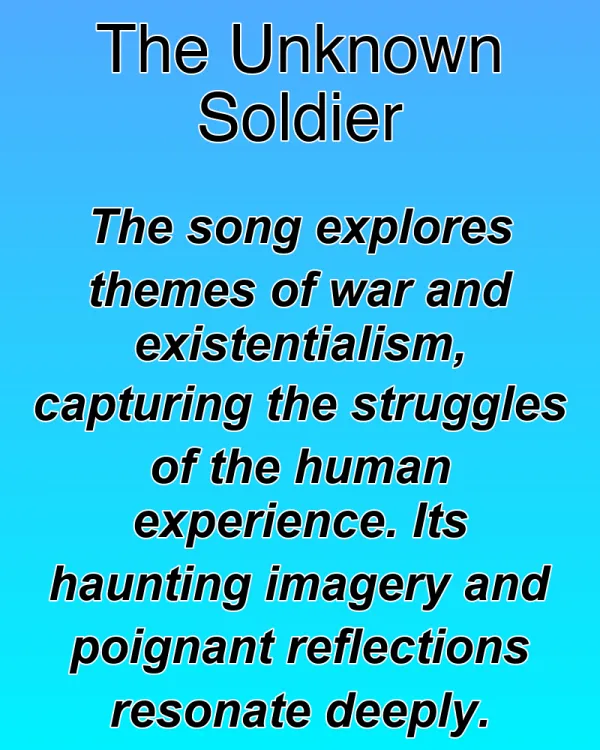 The Unknown Soldier - ranking option ranked #18