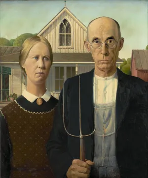 American Gothic by Grant Wood — ranked #13