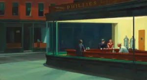 Nighthawks by Edward Hopper — ranked #21
