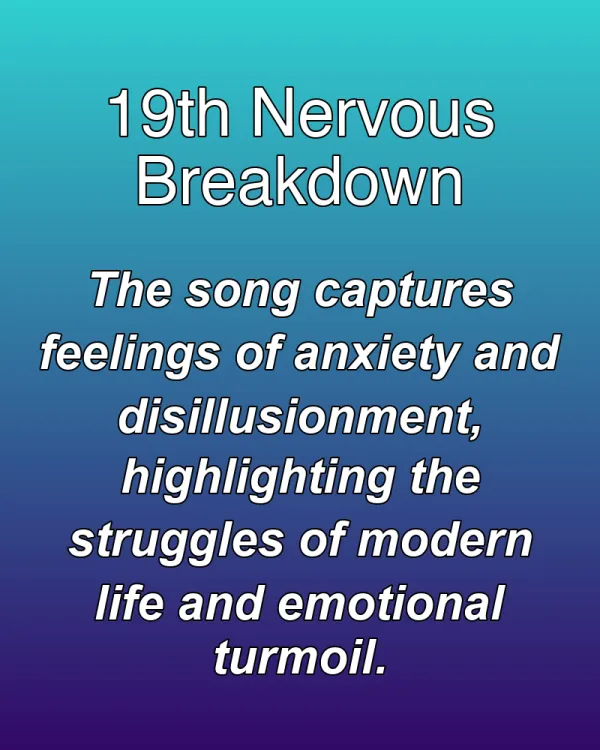 19th Nervous Breakdown - ranking option ranked #21