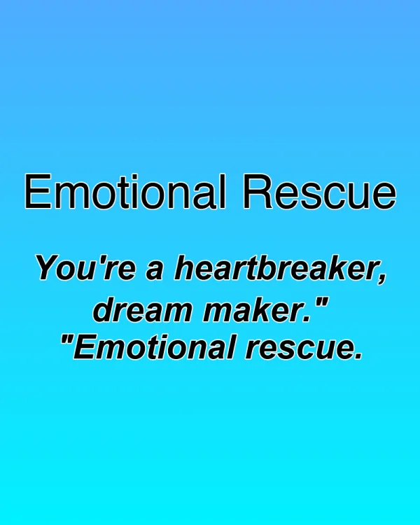 Emotional Rescue - ranking option ranked #26
