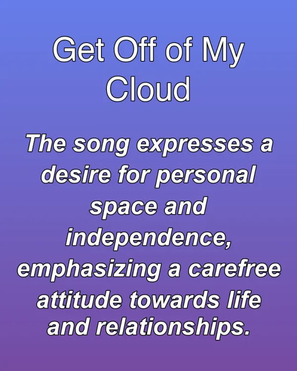 Get Off of My Cloud - ranking option ranked #19