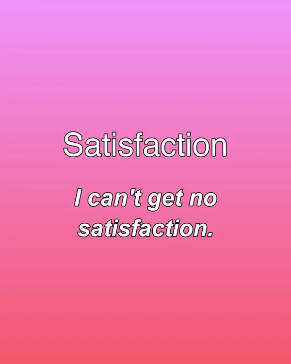 Satisfaction - ranking option ranked #5