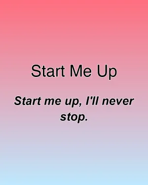 Start Me Up — ranked #12