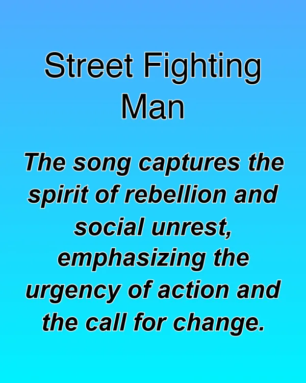 Street Fighting Man - ranking option ranked #17