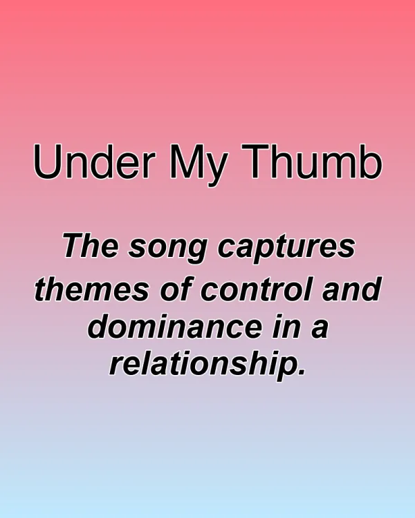 Under My Thumb - ranking option ranked #18