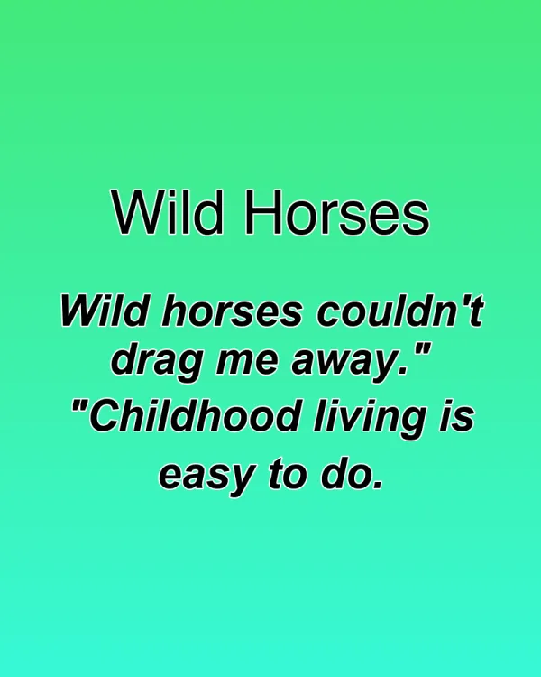 Wild Horses - ranking option ranked #8