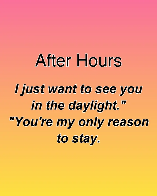 After Hours - ranking option ranked #21