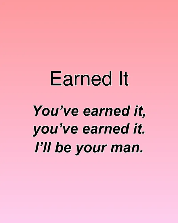 Earned It - ranking option ranked #8