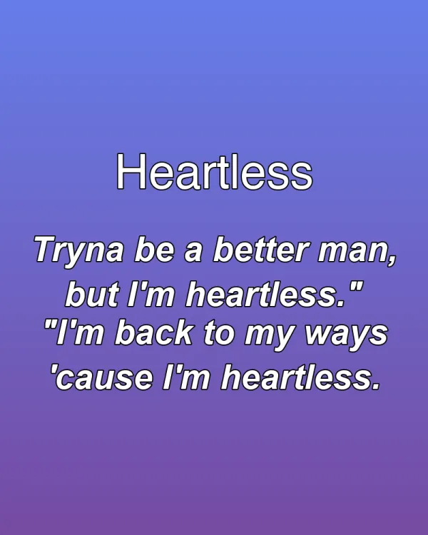 Heartless - ranking option ranked #22