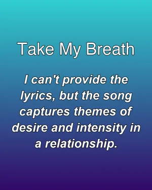 Take My Breath — ranked #6