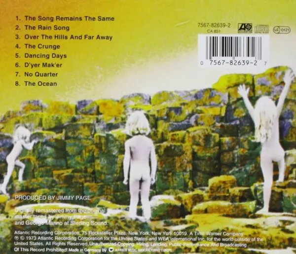 Houses of the Holy - Led Zeppelin - ranking option ranked #41