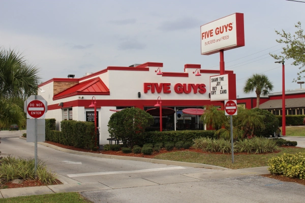 Five Guys - ranking option ranked #4