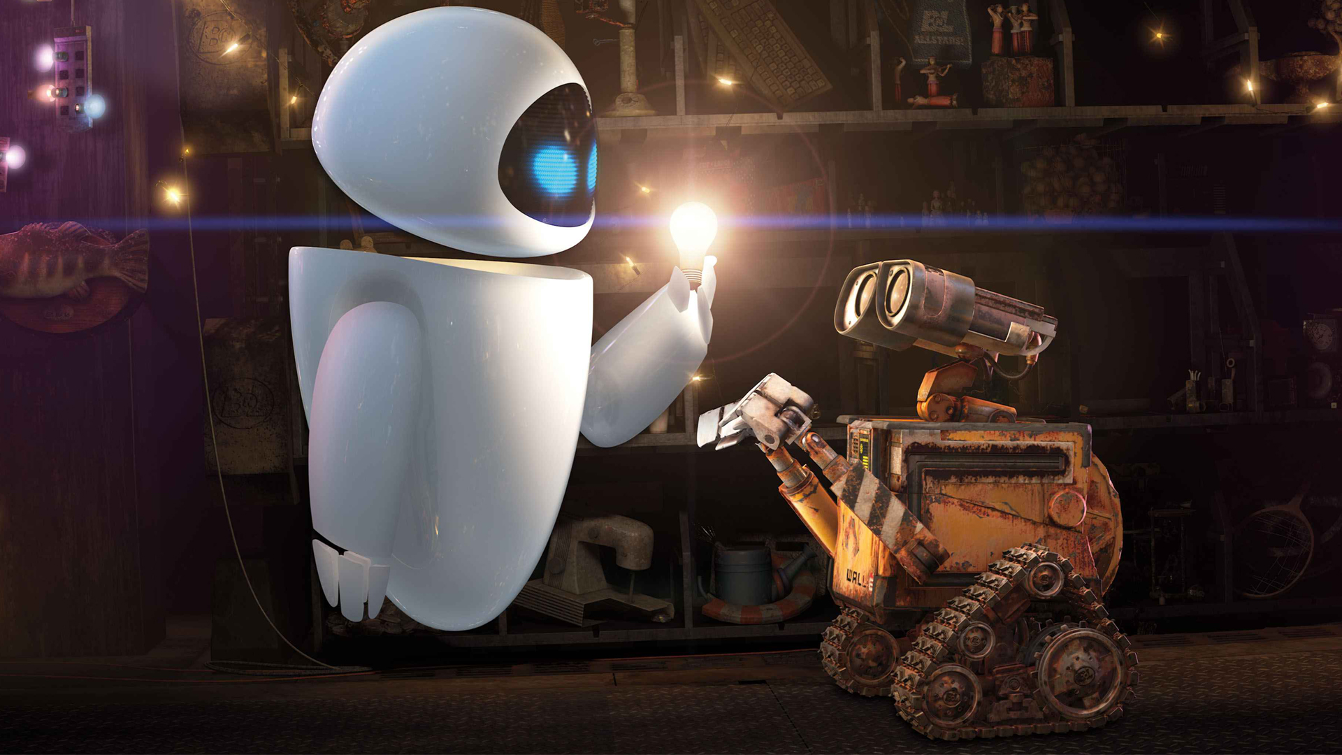 WALL-E holds EVE's hand — ranked #7