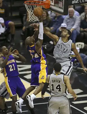 Lakers vs. Spurs — ranked #1