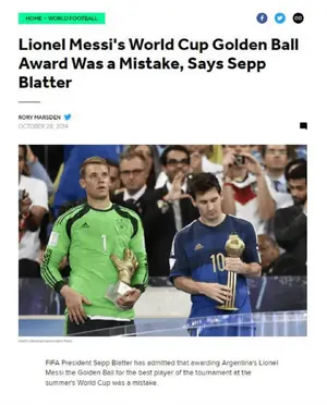 2014 World Cup Final — ranked #6