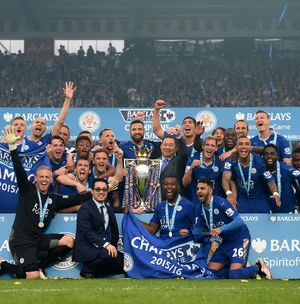 Leicester City win the Premier League — ranked #3