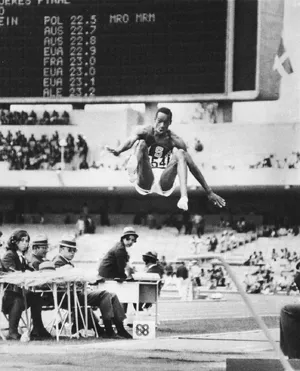 Bob Beamon's long jump — ranked #6