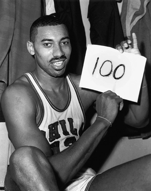 Wilt Chamberlain's 100 points — ranked #12