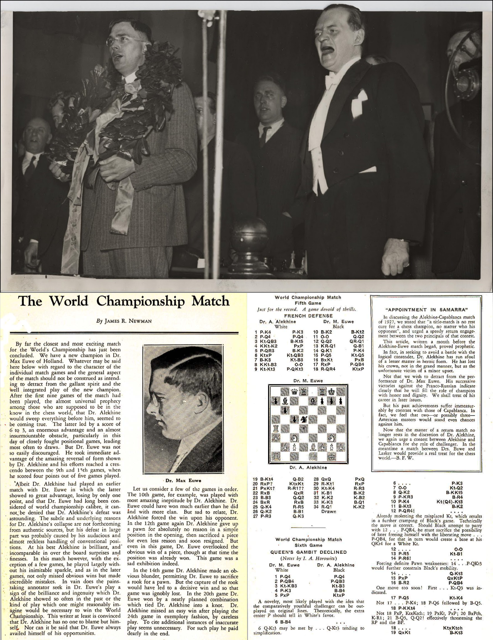 Euwe vs Alekhine, 1935 — ranked #15