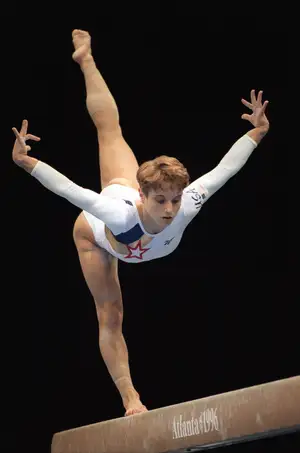 Kerri Strug's One-Foot Vault — ranked #10