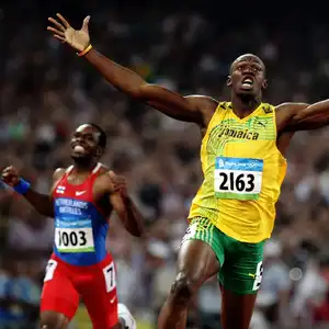 Usain Bolt's Beijing 100m — ranked #14