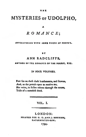 The Mysteries of Udolpho — ranked #10
