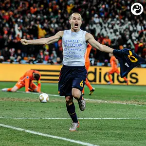 Andrés Iniesta 2010 — ranked #16