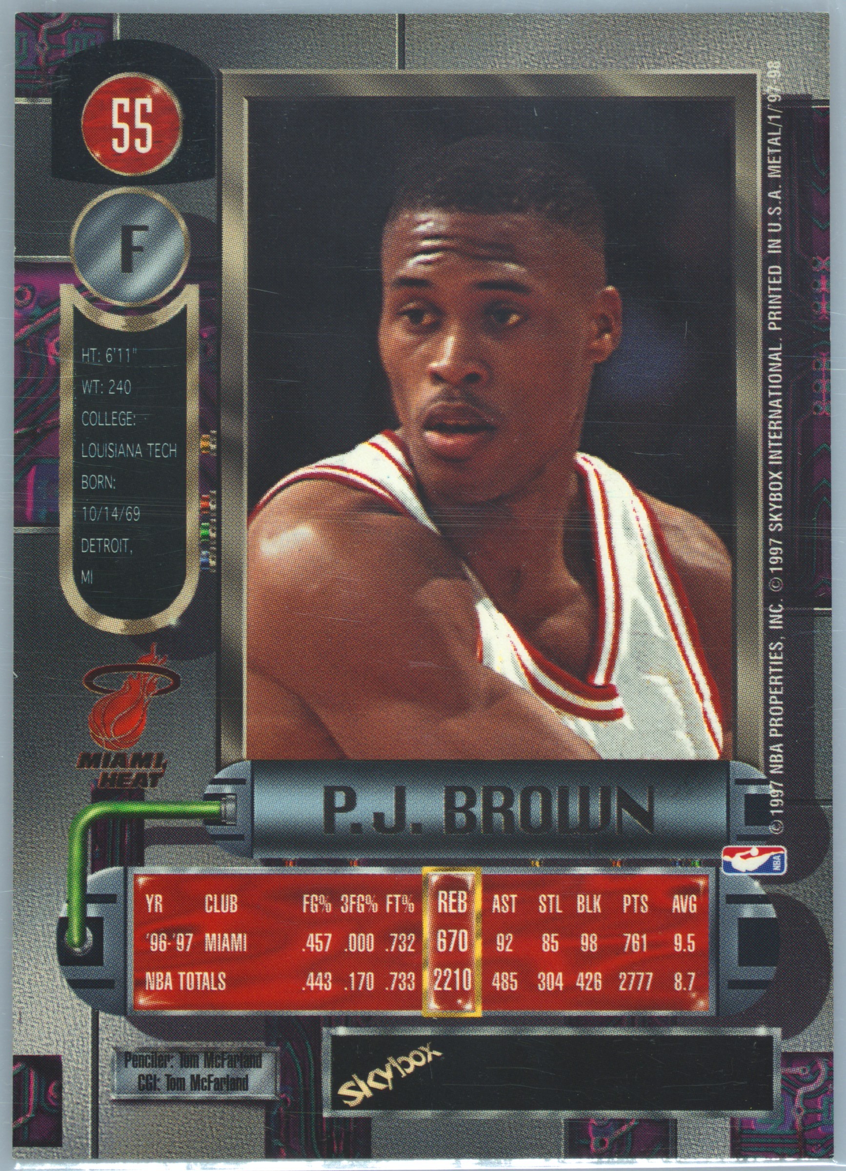 P.J. Brown — ranked #17