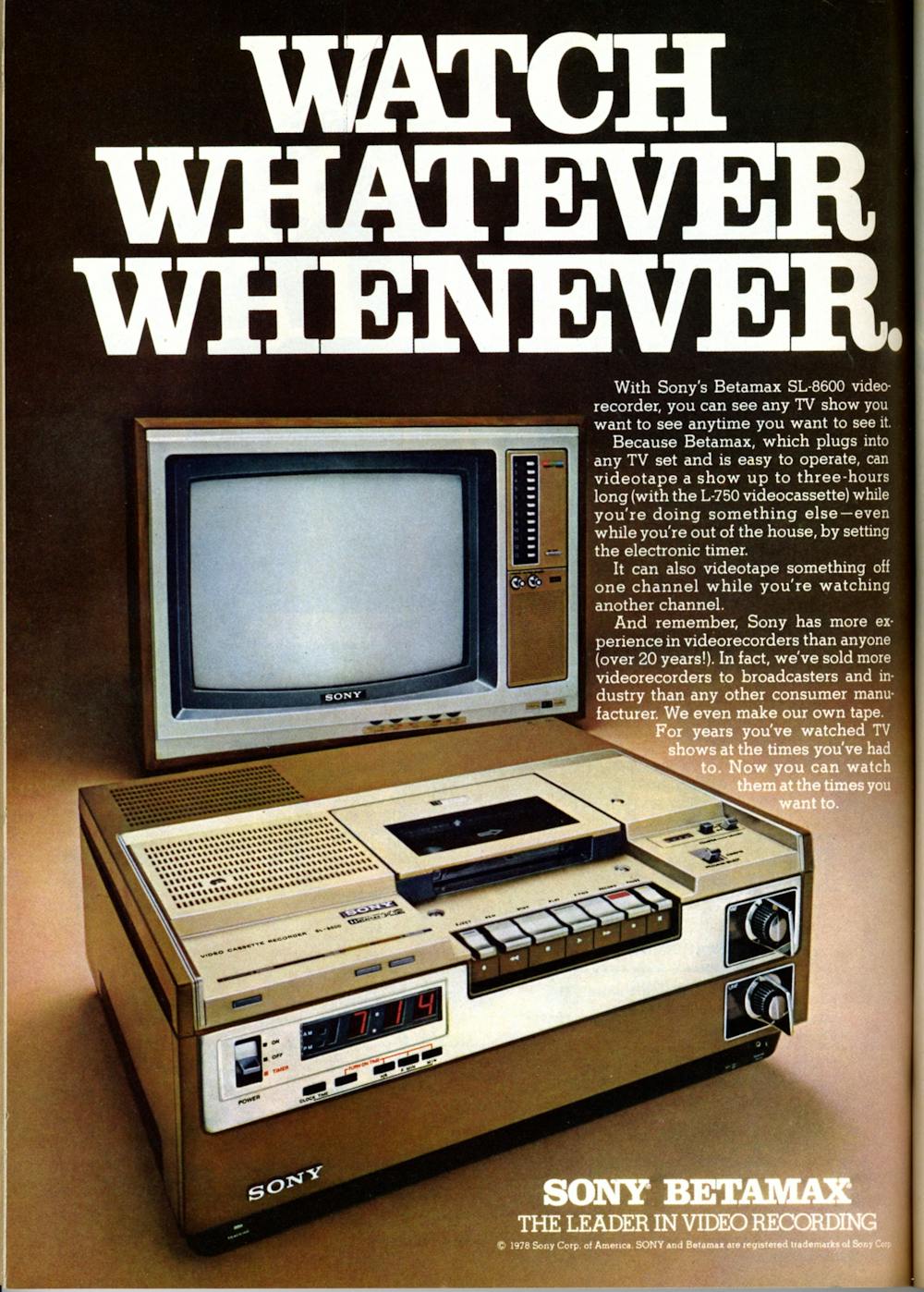 Sony Betamax — ranked #8
