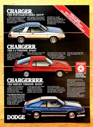 1983 Dodge Charger Shelby — ranked #10