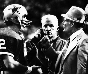 Roger Staubach and Tom Landry — ranked #8