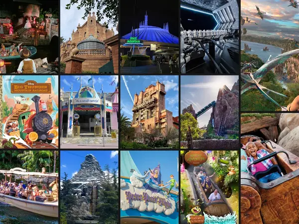 Top 14 Disney Theme Park Attractions