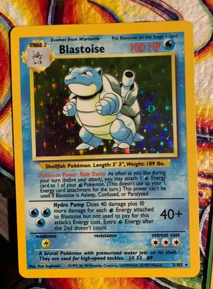 1st Edition Base Set Blastoise — ranked #13