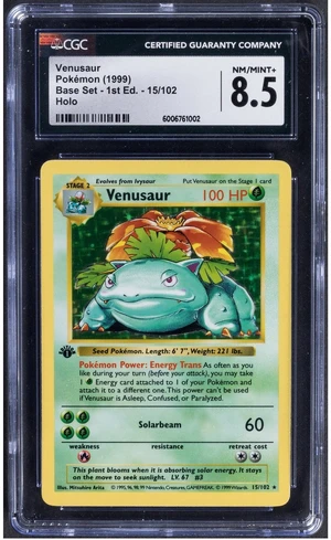 1st Edition Base Set Venusaur — ranked #14