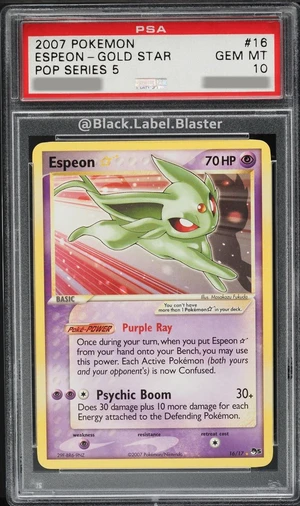 Espeon Gold Star Holo — ranked #3