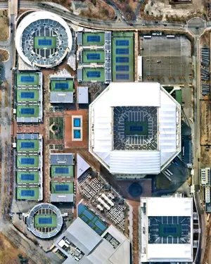 The tennis center's name — ranked #9