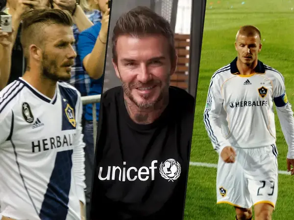 What is David Beckham's most iconic hairstyle?