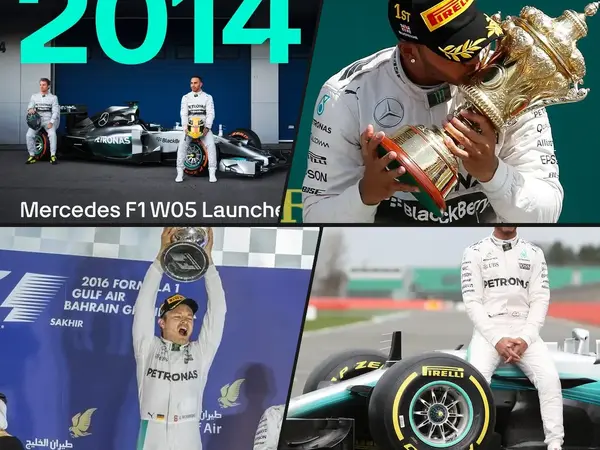 What is Mercedes AMG F1 team's greatest championship season?