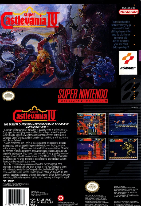 Super Castlevania IV - ranking option ranked #3
