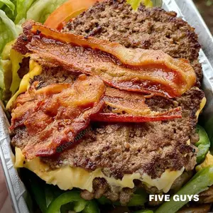 Five Guys Bacon Cheeseburger — ranked #8