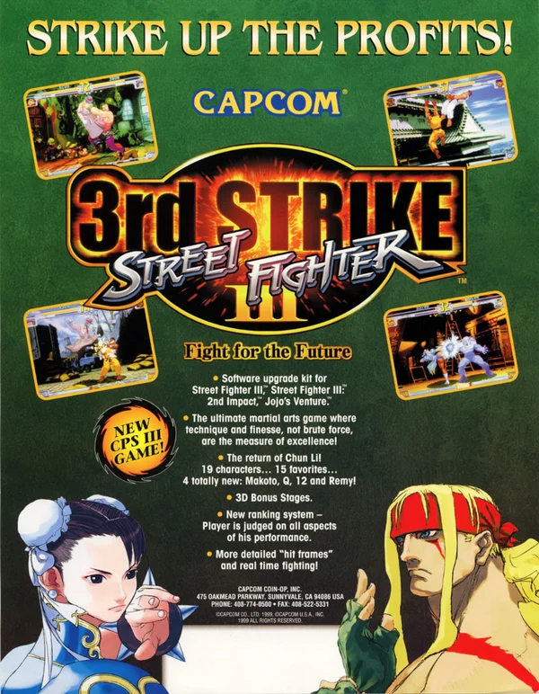 Street Fighter III: 3rd Strike - ranking option ranked #6