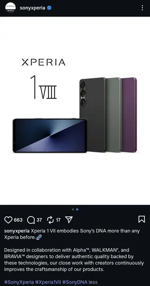 Sony Xperia 1 VIII — ranked #8