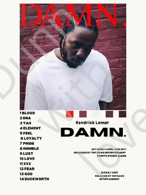 Kendrick Lamar – DAMN. — ranked #3