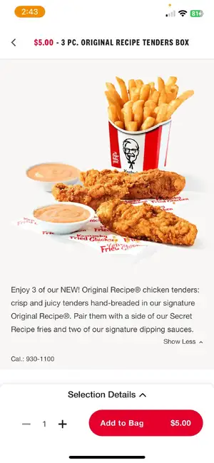 Extra Crispy Tenders — ranked #10