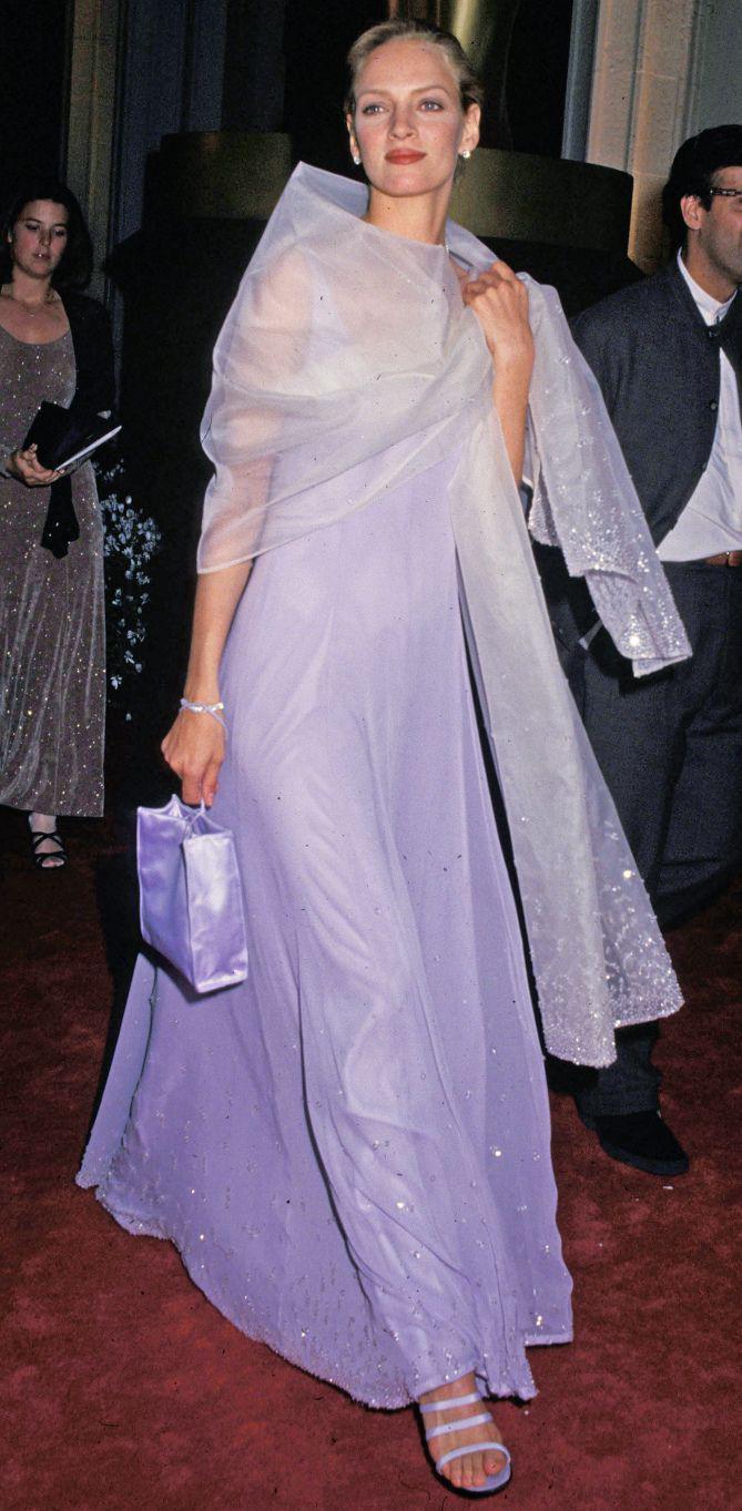 Uma Thurman in Prada, 1995 — ranked #12