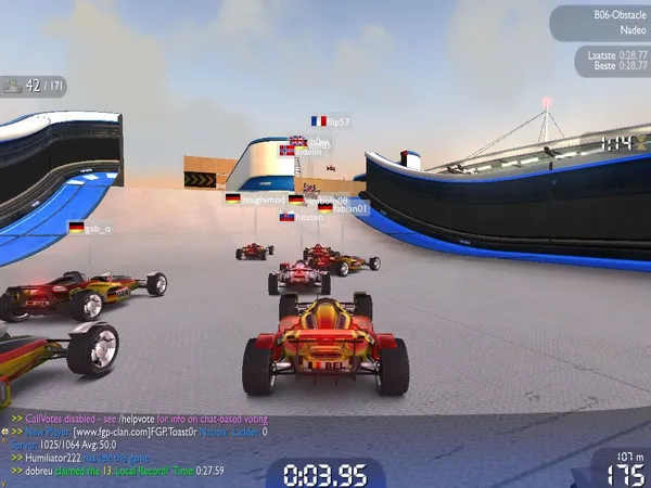 Trackmania Nations Forever - ranking option ranked #14