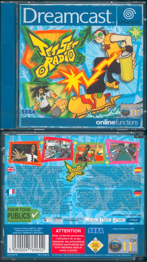 Jet Set Radio - ranking option ranked #4