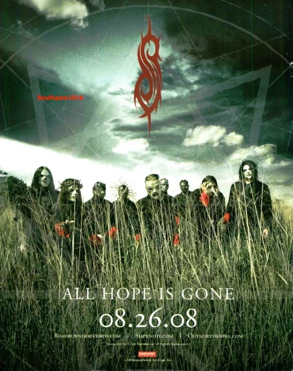 All Hope Is Gone - ranking option ranked #4