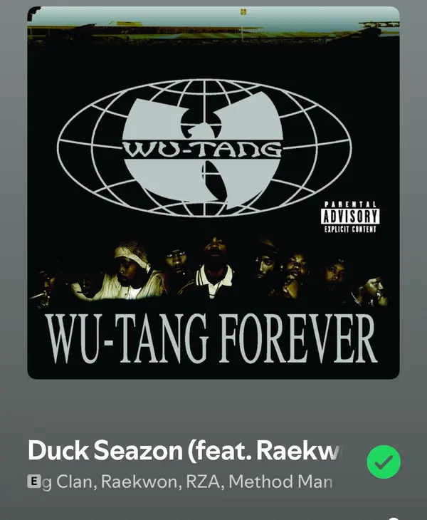 Wu-Tang Forever - ranking option ranked #2